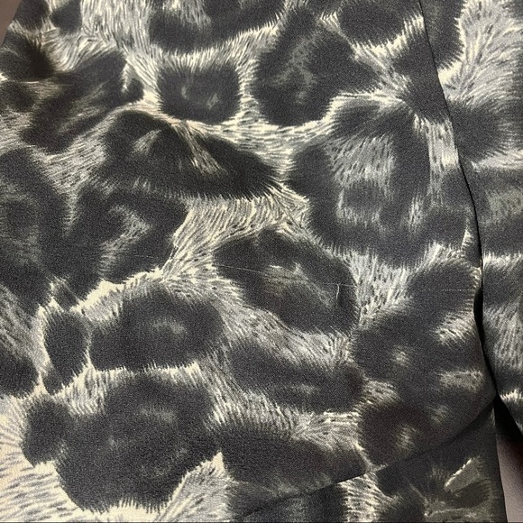 Elli WHITE animal‎ print trouser pant large - Picture 7 of 7